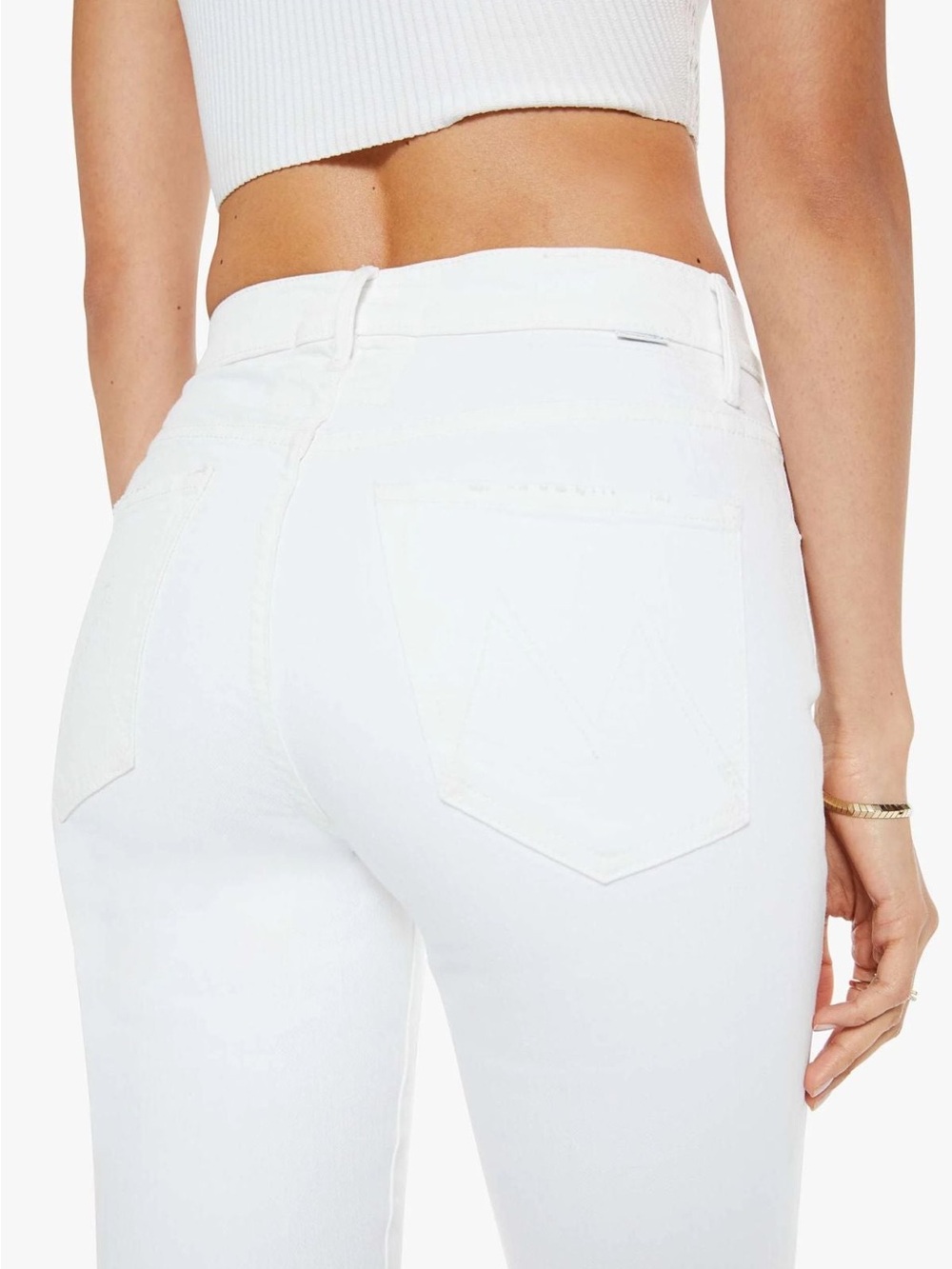 MOTHER Superior The Weekend Flare Jeans in Totally Innocent Size 27 - Picture 4 of 16